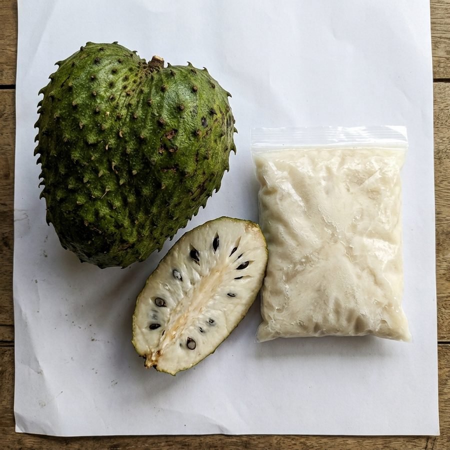 Frozen soursop pulp